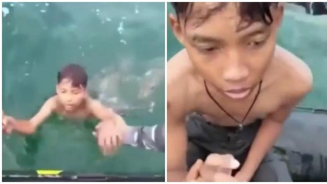 Viral Bocah Ditemukan Mengapung di Tengah Laut, Mengaku Dilempar dari Kapal