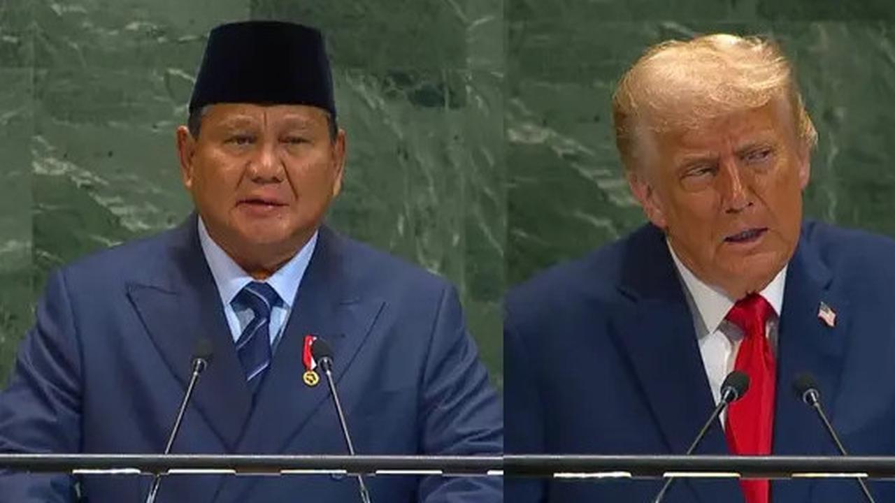 VIDEO: Canda Trump Puji Prabowo Gebrak Podium "Bagaimana Kalau Harus Berhadapan Dengan Dia Ketika Marah?"