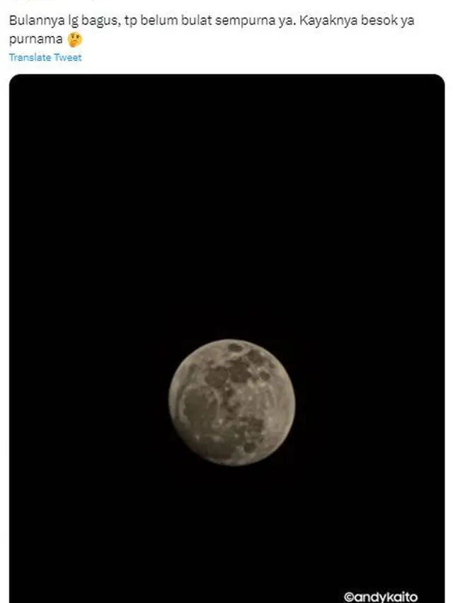 7 Potret Indahnya Supermoon Bidikan Warganet