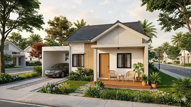 Model Rumah 1 Lantai Tipe 45