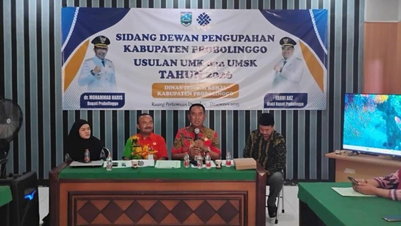 UMK Kabupaten Probolinggo 2026 Naik 6 Persen, Tembus Rp3 Juta Lebih