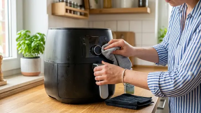 Cara Membersihkan Air Fryer Bekas Makanan Berminyak/AI Generated