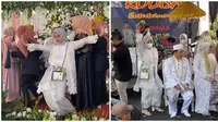 Joget heboh di acara resepsi pernikahan orang, aksi wanita ini viral. (Sumber: TikTok/@riweuhmom)