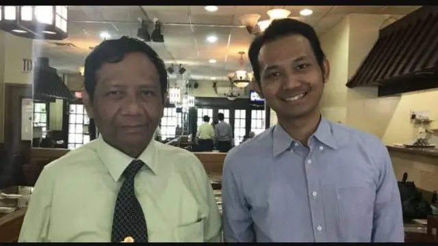 Mahfud MD dan putranya, Royhan Akbar