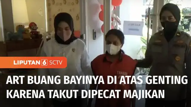 VIDEO: Takut Dipecat, ART Buang Bayi yang Baru Dilahirkannya ke atas Genting Rumah