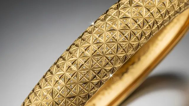 Gelang Bangle Bertekstur Berlian