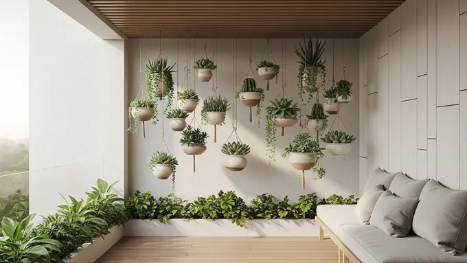 Taman Sukulen Gantung: Minimalis dan Modern