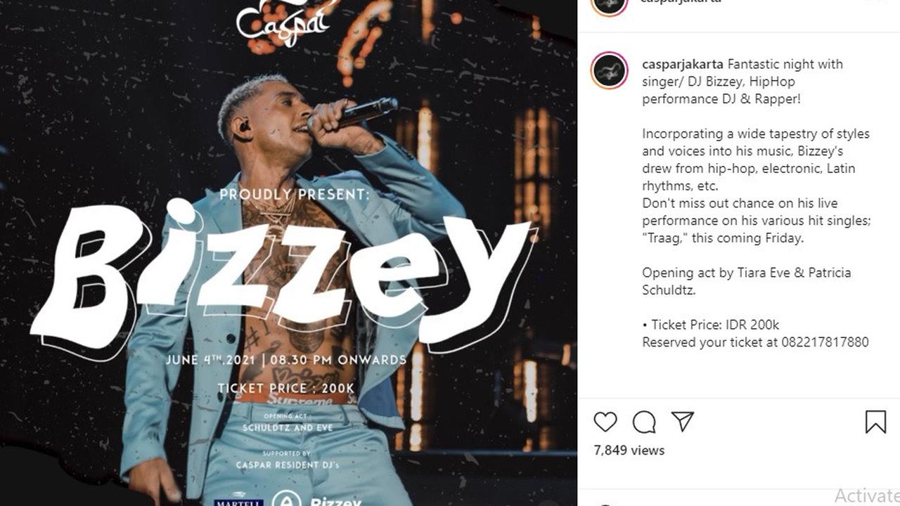 DJ Bizzey (Foto: Instagram/@casparjakarta)