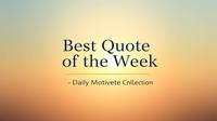 quote of the week