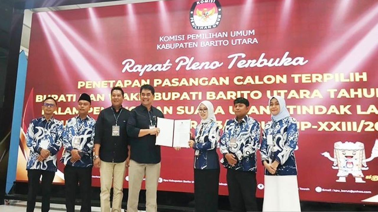 Fakta Menarik Pilkada 2024: KPU Barito Utara Resmi Tetapkan Shalahuddin-Felix sebagai Bupati dan Wakil Bupati Terpilih Usai PSU