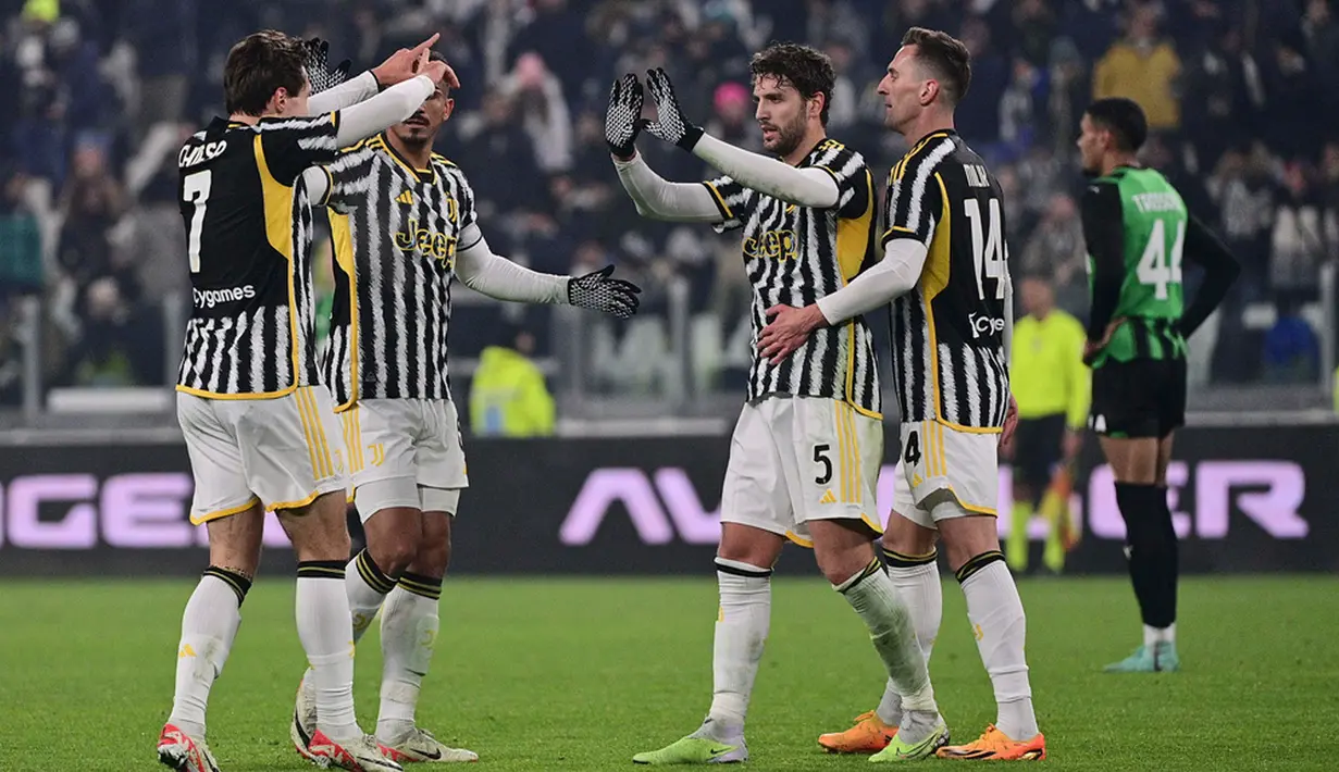 Kembali dari kamar ganti, permainan menjadi lebih seimbang. Juve dan Sassuolo sama-sama menciptakan sejumlah peluang, tetapi tak ada gol tambahan yang tercipta. (Marco Alpozzi/LaPresse via AP)