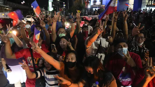 Pendukung Anak Eks Diktator Marcos Jr