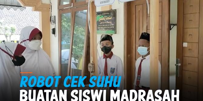 VIDEO: Keren! Siswi Madrasah di Boyolali Rakit Robot Lawan Covid-19