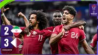 Qatar berhasil lolos ke final Piala Asia 2023 setelah mengalahkan Iran dengan skor 3-2, Rabu (7/2/2024) malam WIB. (Dok. AFC)