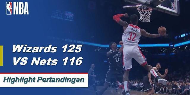 Cuplikan Pertandingan NBA : Wizards 125 vs Nets 116