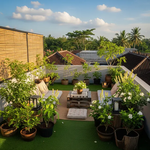 9 Ide Kebun Minimalis di Rooftop, Sulap Atap Jadi Oasis Hijau