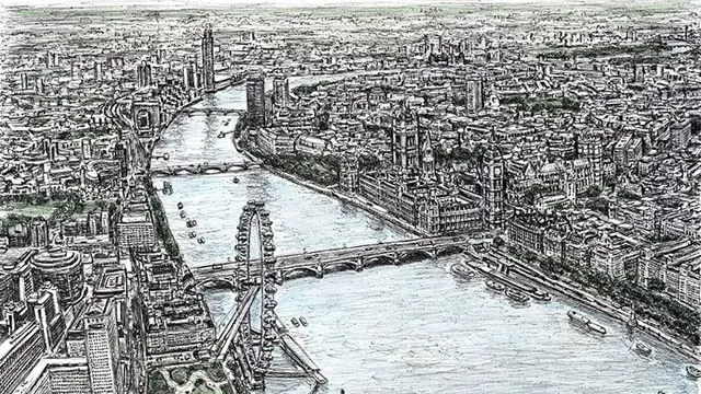 hasil lukisan Stephen Wiltshire (sumber: Stephen Wiltshire Official Site)