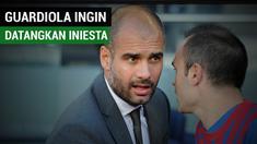 Pep Guardiola dikabarkan Metro coba mengajak Andres Iniesta ke Manchester City.