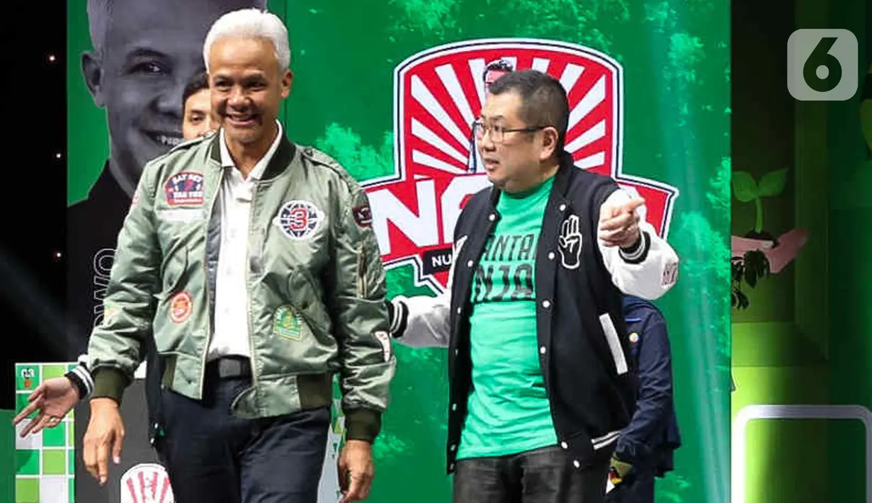 Ganjar mengatakan gerakan yang diinisiasi relawan NAGA tersebut bukti anak muda terlibat langsung dengan isu kepedulian lingkungan. (Liputan6.com/Herman Zakharia)