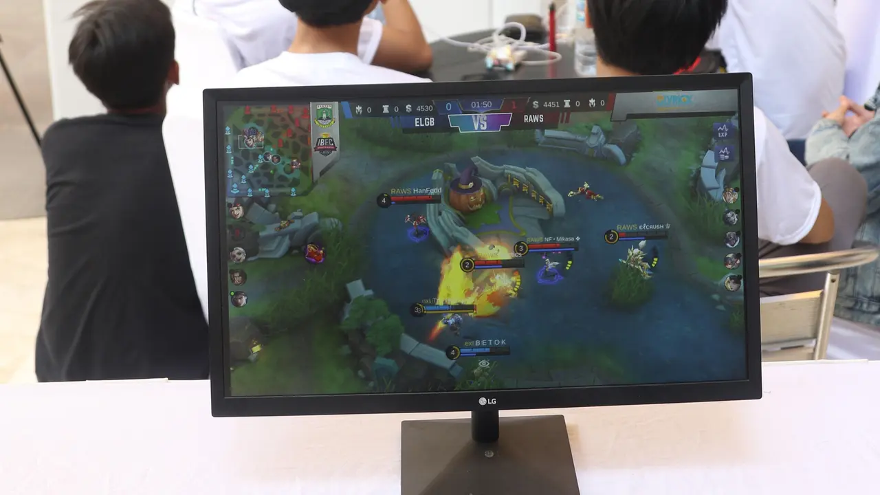 Pertandingan eSports Mobile Legends di IBEC 2019
