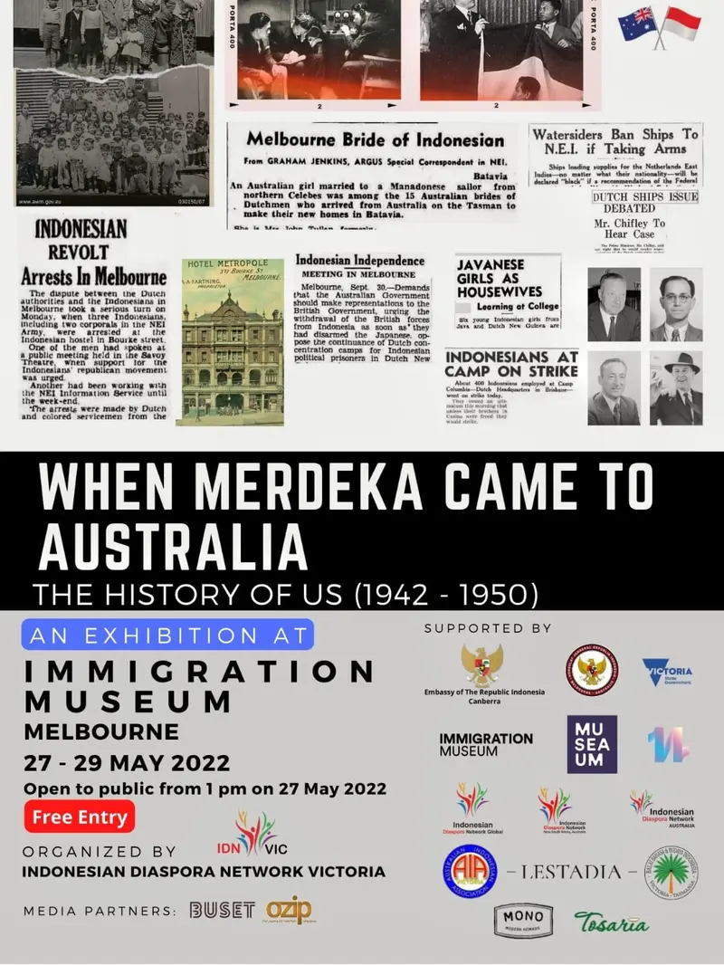 Pameran "When Merdeka Came to Australia: The History of Us (1942-1950)" (Dok KBRI Canberra)