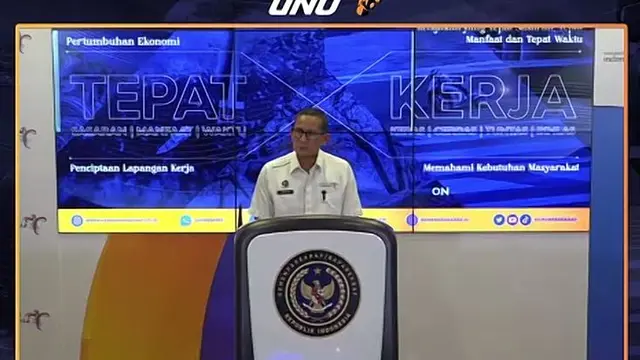 Menparekraf Sandiaga Uno di The Weekly Brief with Sandi Uno, Senin, 7 Agustus 2023