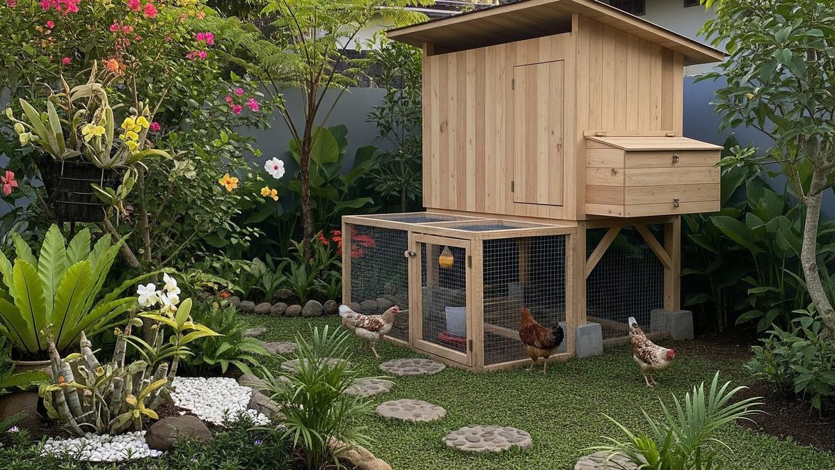 Desain Kandang Ayam Urban Backyard: 5 Konsep Teknis yang Hemat Lahan dan Minim Bau