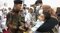 Menko PMK Muhadjir Effendy memberikan sambutan pada acara "Santunan Kepada Korban Gagal Ginjal Akut Progresif Atipikal Pada Anak" di Gedung Heritage Kemenko PMK Jakarta pada Rabu, 10 Januari 2024. (Dok Kementerian Koordinator Bidang Pembangunan Manusia dan Kebudayaan RI)