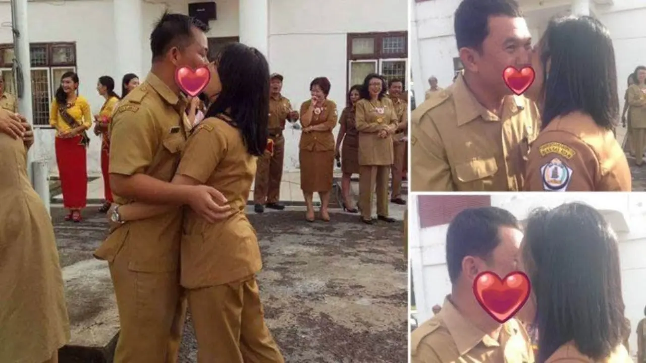 Bikin Heboh! Foto Ciuman Massal PNS Nias Selatan Beredar