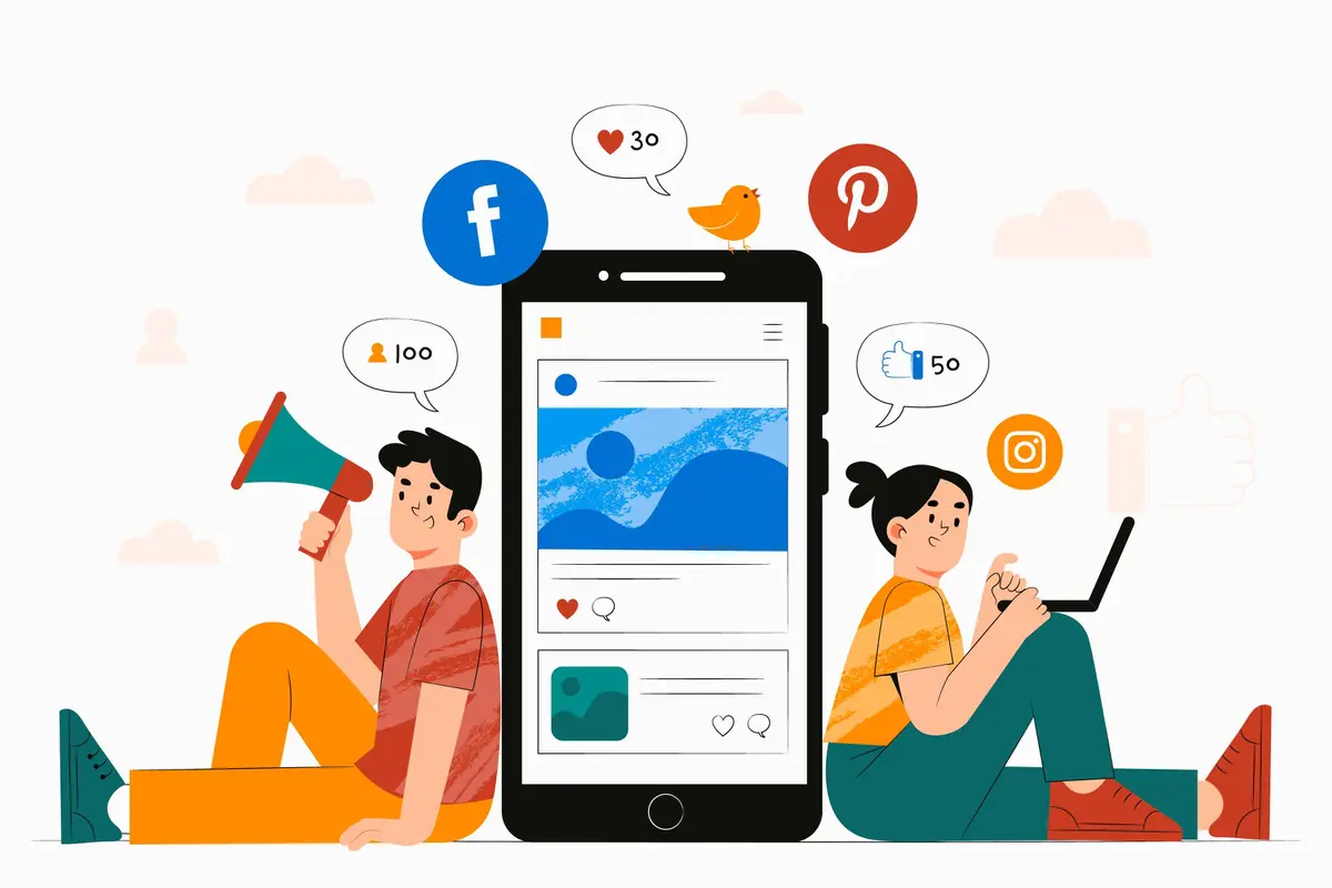 Ilustrasi promosi bisnis