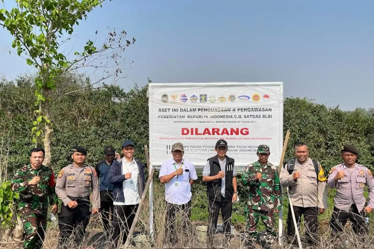 Satgas BLBI menyita aset kasus BLBI eks debitur PT Pentabinangun Sejahtera/eks kredtur PT Bank Indonesia Raya (Bank Bira Tbk). (Dok Satgas BLBI)