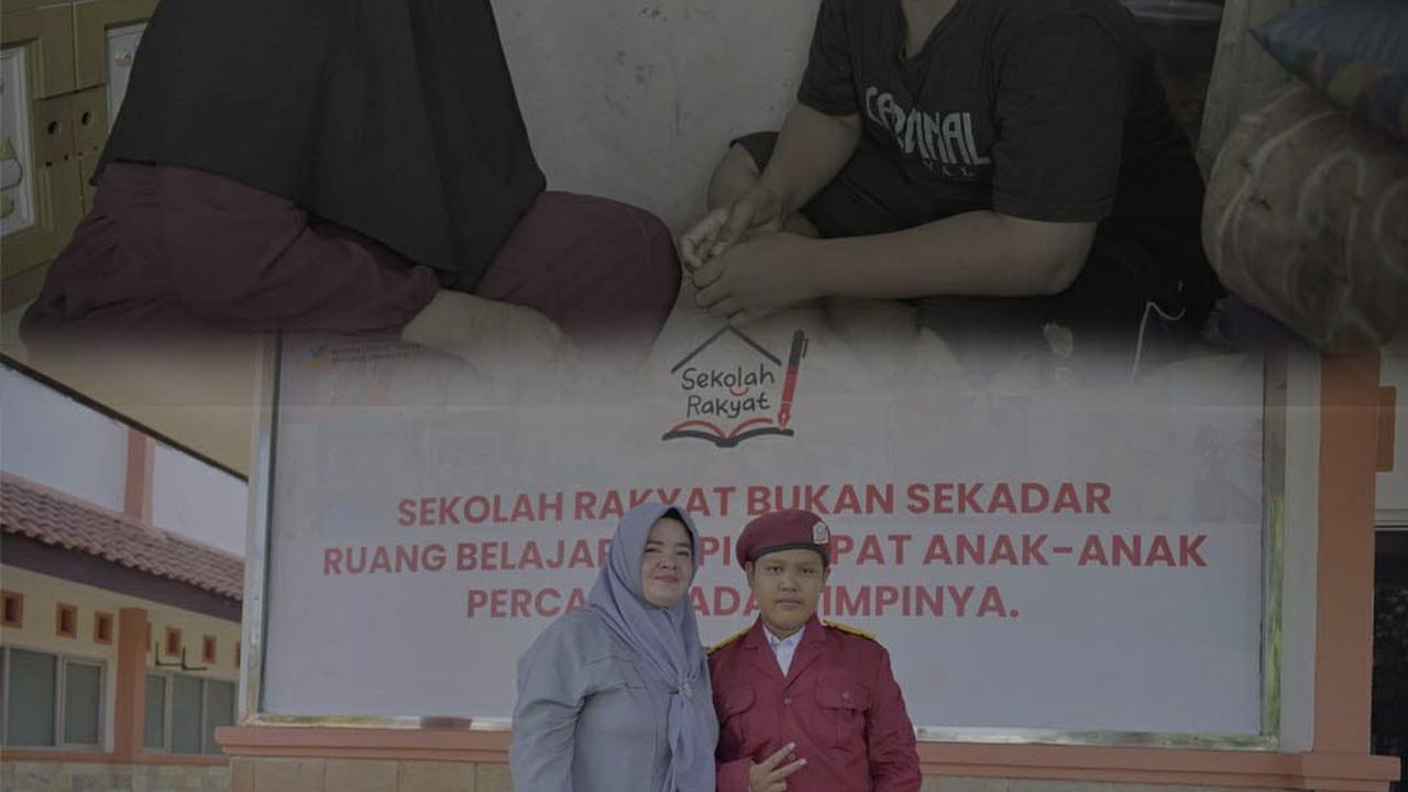 Kisah Ibu Ramah yang bahagia karena anaknya Ridwan bisa bersekolah di Sekolah Rakyat