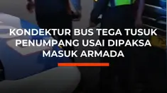 Aksi kekerasan melibat pelaku transportasi umum kembali terjadi. Seorang calon penumpang bus Asli Prima harus dilarikan ke rumah sakit setelah ditusuk menggunakan gunting oleh kondektur bus di depan RS Sari Asih, Kota Serang, Banten, Selasa (6/10/2026) sore.

Insiden bermula saat korban bersama i...