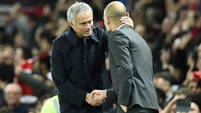Jose Mourinho dan Pep Guardiola
