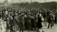 Seleksi Yahudi Hungaria di Kamp Auschwitz-II (Birkenau), Polandia, sekitar Mei/Juni 1944. (Public Domain)