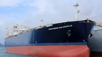 PT Pertamina International Shipping (PIS) kini punya kapal pengangkut gas terbesar di dunia yang ramah lingkungan. (Dok Pertamina)