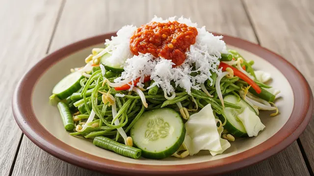 Resep Trancam Sayur Segar Khas Jawa. Foto: AI Generated