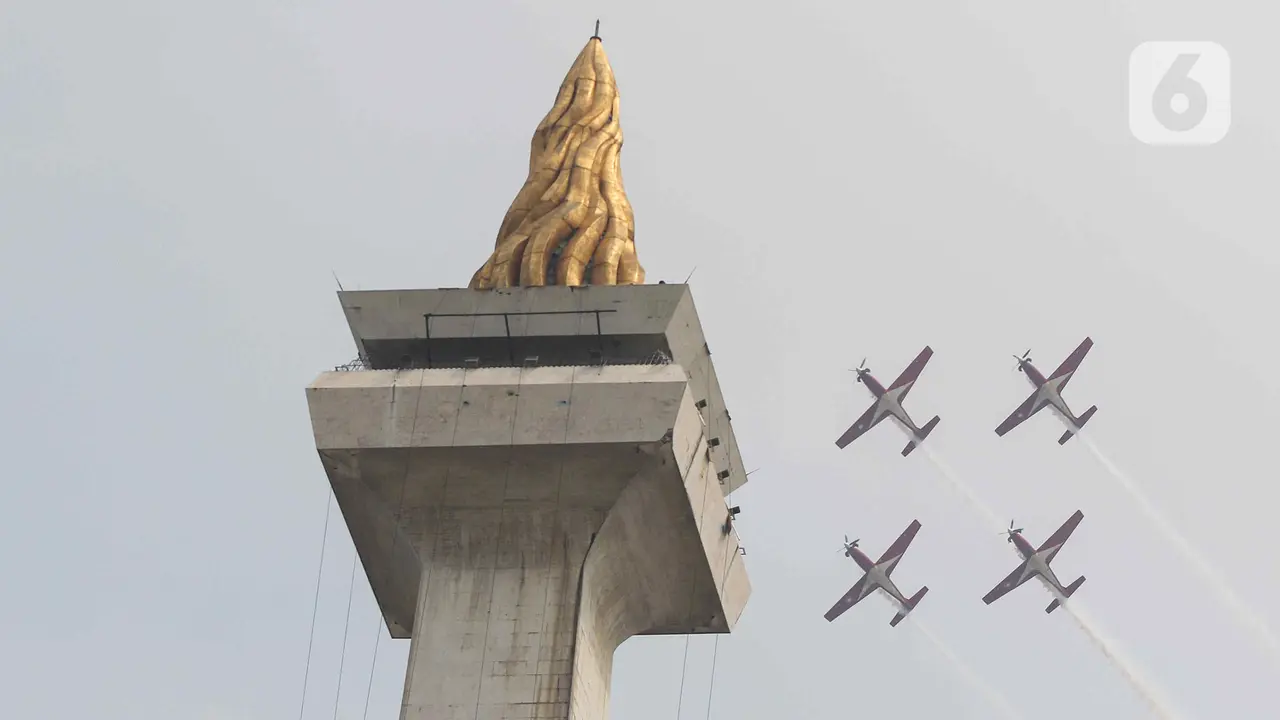 Jelang HUT ke-79, TNI Gelar Gladi Bersih di Kawasan Monas