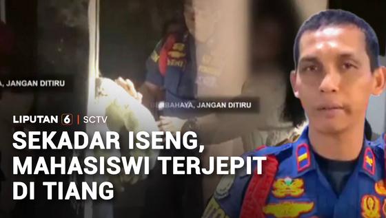 Terjebak 2 Jam, Mahasiswi Padang Dievakuasi dari Celah Tiang