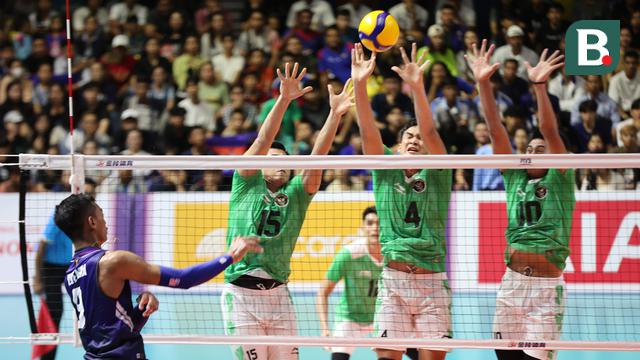 Foto: Belum Kehilangan Set, Tim Voli Putra Indonesia ke Semifinal SEA Games 2023 sebagai Juara Grup A setelah Pecundangi Kamboja