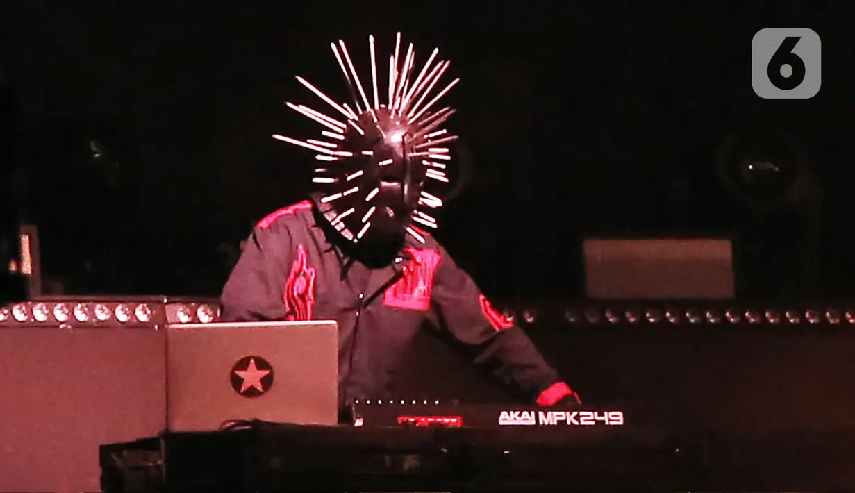 Slipknot tampil sebagai pamungkas dari rangkaian festival metal yang berlangsung selama 2 hari, 18-19 Maret 2023.  (Fimela.com/Bambang E. Ros)