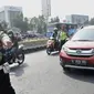 Peraturan ganjil genap Jakarta yang tetap berlaku pada hari ini, Kamis (8/8/2024). (merdeka.com/Iqbal Nugroho)