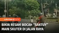 Jangan pernah lepas mengawasi buah hati yang masih balita, karena sangat berbahaya. Bocah diperkirakan usia 6 tahun nekat bermain skuter di tengah jalan raya di kawasan Penggilingan, Cakung, Jakarta Timur. Nyaris saja pengendara motor menabrak sang b...