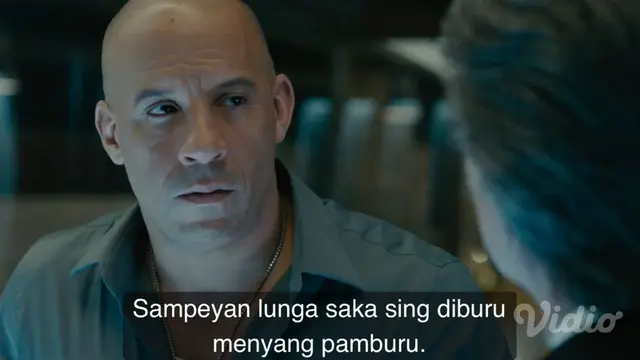 Fast & Furious 7 dengan subtitle Bahasa Jawa. (dok. Vidio)