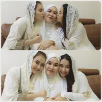 Ayu Ting Ting bersama ibundanya Umi Kalsum dan adik tersayang Syifa. (Instagram @ayutingting92)
