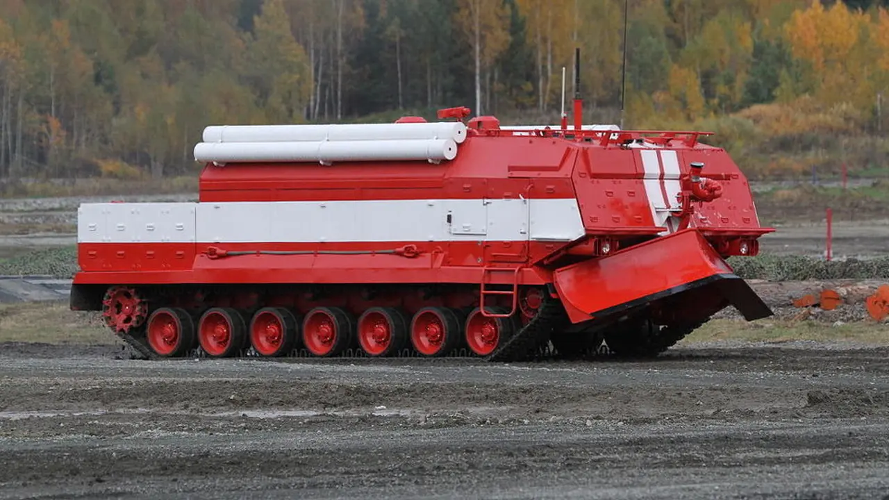 Mobil Damkar Rusia dari Tank Perang Era Sovyet