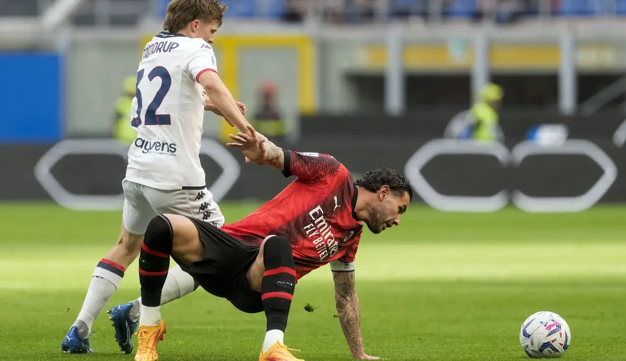 <p>Sementara itu Genoa ada di peringkat 12 dengan koleksi 43 poin. (AP Photo/Luca Bruno)</p>