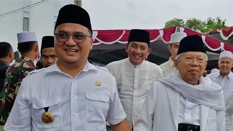 Erzaldi Rosman dan Wakil Presiden Republik Indonesia K.H. Ma’ruf Amin (Istimewa)