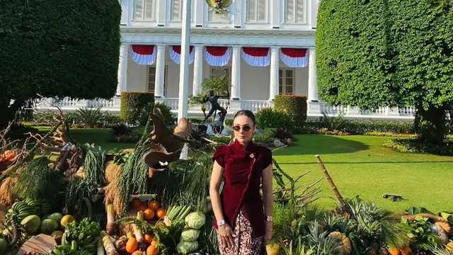 Wulan Guritno saat Hadir di Upacara Kemerdekaan RI ke-80. [@wulanguritno]