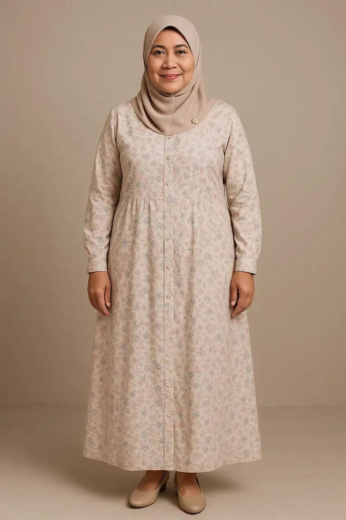7 Rekomendasi Gamis yang Nyaman untuk Usia 45 Tahun ke Atas, Cocok untuk Aktivitas Sehari-hari